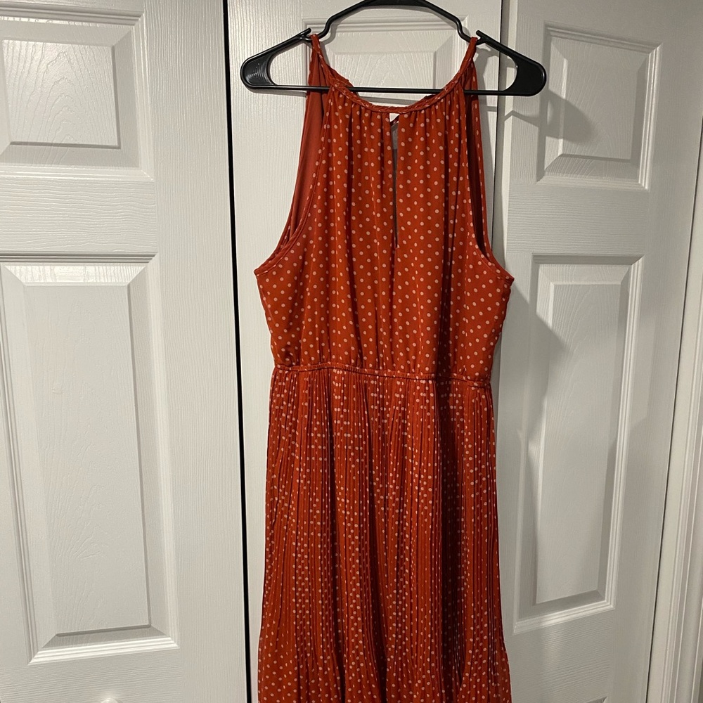 Maison Jules Burnt Orange Rust Dress XL